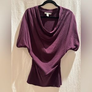 KENNETH COLE Cowl neck sweater, Color:Burgundy, Size M